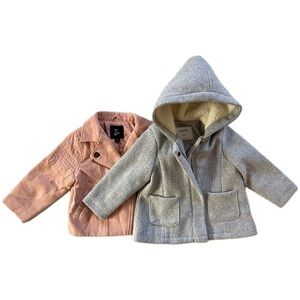 Baby Peacoat and Faux Suede Jacket Bundle 12-18 Months